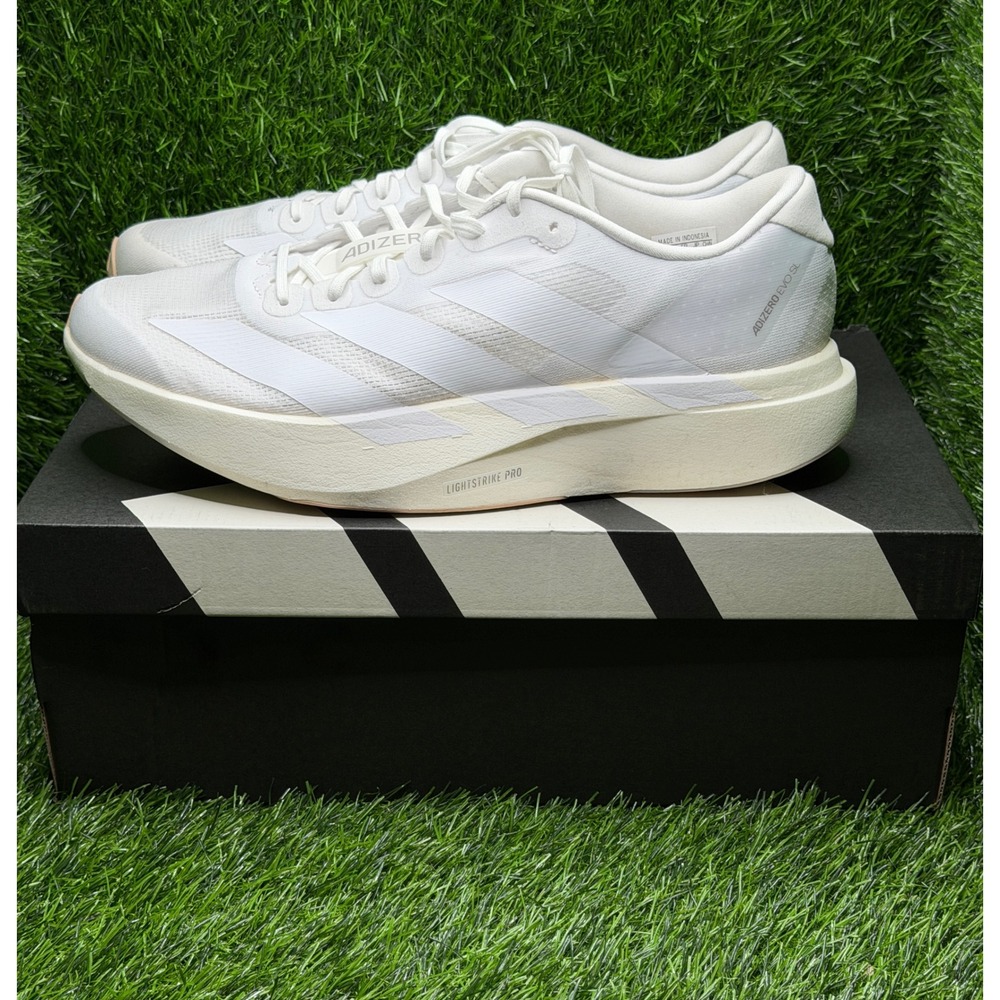 Adidas Adizero Evo SL W White Running Shoes KI9440 Womens Size 12